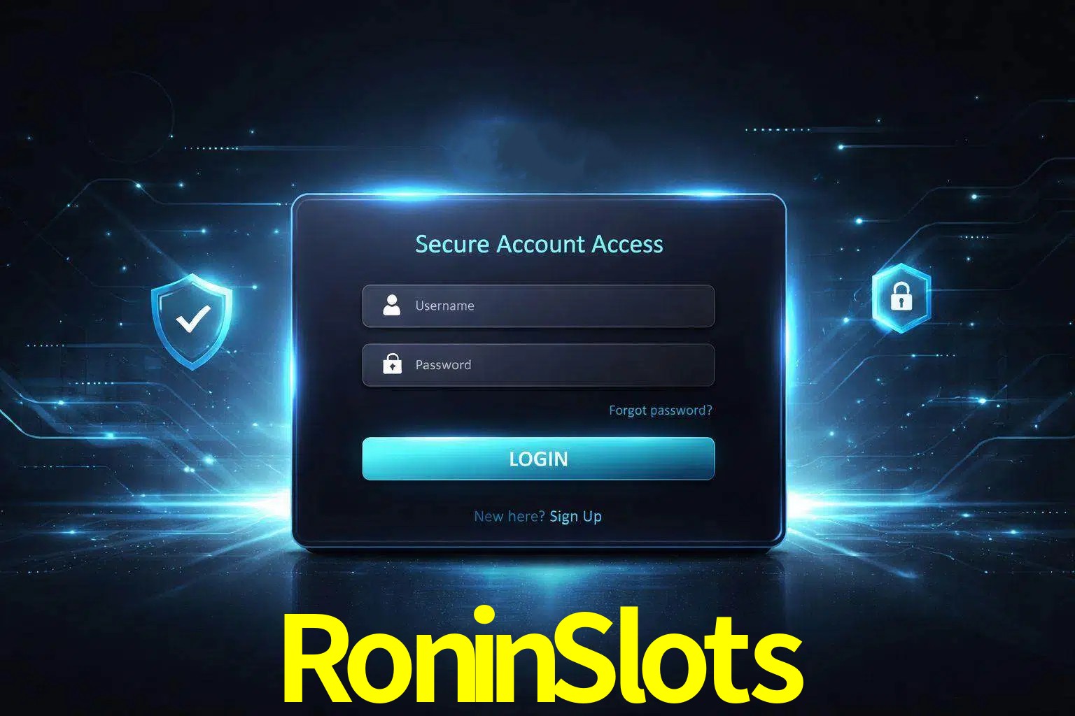 Pantalla de inicio de sesión de cuenta RoninSlots para usuarios en México