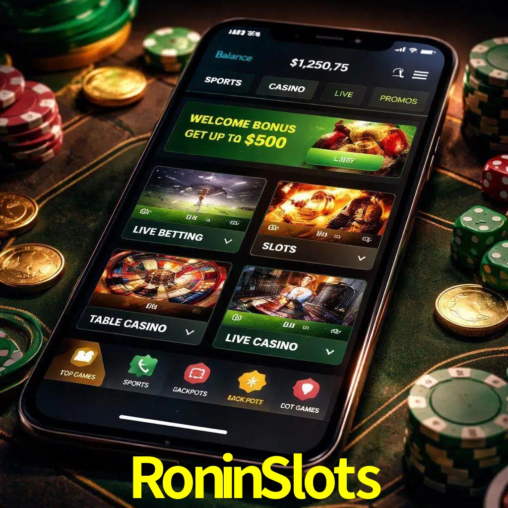 Diseño de juegos móviles RoninSlots para usuarios en México